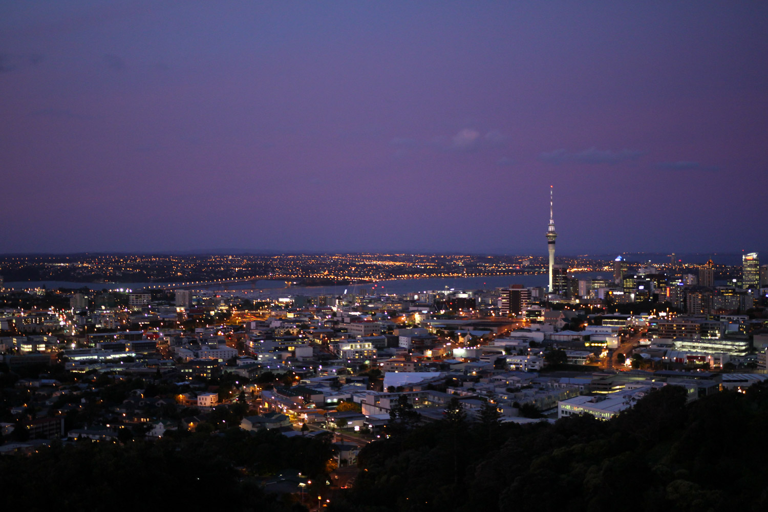 Auckland, la nuit