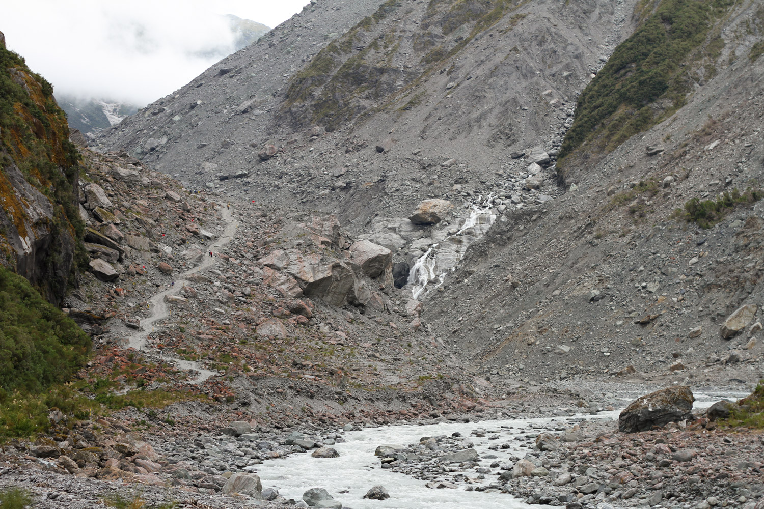 Chemin d’accès au Fox Glacier