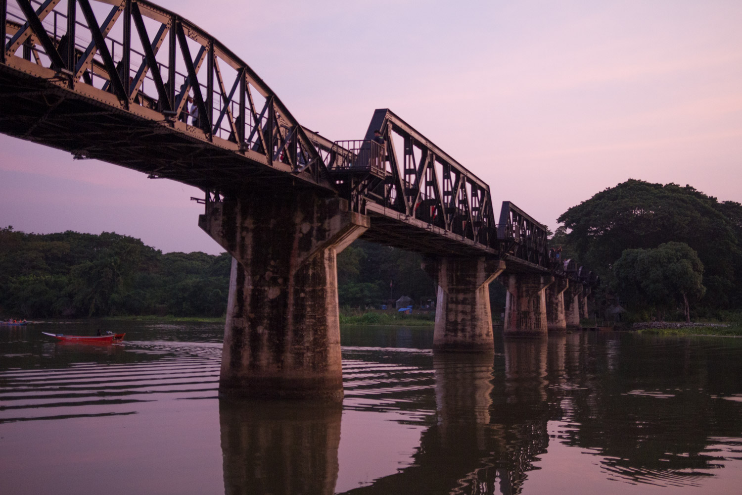 Le fameux pont de la rivière Kwaï